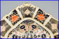 Royal Crown Derby Old Imari 1128 Square 1685 Footed Basket FREE USA SHIPPING