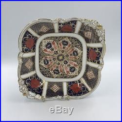 Royal Crown Derby Old Imari 1128 Square footed Dish Great Condition