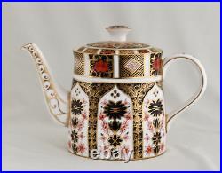Royal Crown Derby Old Imari 1128 Tea Pot & Lid 7 1/4 Hand Made England