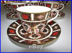 Royal Crown Derby Old Imari 1128 Tea Set, 6 x Cups & Saucers. C1978 1st Quality