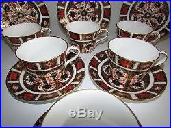 Royal Crown Derby Old Imari 1128 Tea Set, 6 x Cups & Saucers. C1978 1st Quality