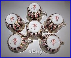 Royal Crown Derby Old Imari 1128 Tea Set, 6 x Cups & Saucers. C1978 1st Quality