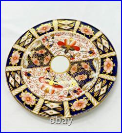 Royal Crown Derby Old Imari 2451 Trio Set Cup Saucer Plate 1920s Porcelain