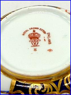 Royal Crown Derby Old Imari 2451 Trio Set Cup Saucer Plate 1920s Porcelain