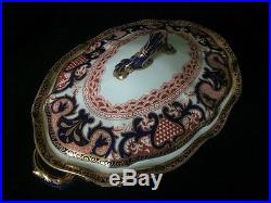 Royal Crown Derby Old Imari 4651 10 Porcelain Covered Dish Davis Collamore NY