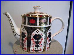 Royal Crown Derby Old Imari 5 Cup Teapot & Lid Never Used Mint Condition