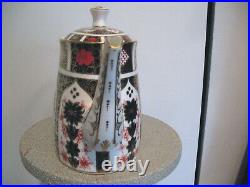 Royal Crown Derby Old Imari 5 Cup Teapot & Lid Never Used Mint Condition