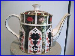 Royal Crown Derby Old Imari 5 Cup Teapot & Lid Never Used Mint Condition