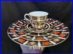 Royal Crown Derby Old Imari 60 Pc- 12 Place Settings Dinner Salad Plate Service