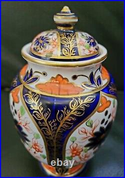 Royal Crown Derby Old Imari Antique Ginger Jar Vase Gold 19th C Excellent Rare