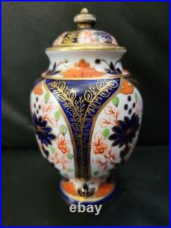 Royal Crown Derby Old Imari Antique Ginger Jar Vase Gold 19th C Excellent Rare