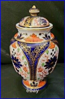 Royal Crown Derby Old Imari Antique Ginger Jar Vase Gold 19th C Excellent Rare