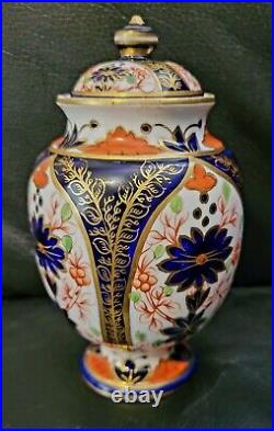 Royal Crown Derby Old Imari Antique Ginger Jar Vase Gold 19th C Excellent Rare