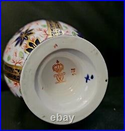 Royal Crown Derby Old Imari Antique Ginger Jar Vase Gold 19th C Excellent Rare