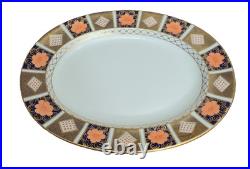 Royal Crown Derby Old Imari Border Serving Platter 17 X 14 Antique Cir 1928