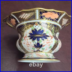 Royal Crown Derby Old Imari Bowl with Handle Cir 1911 Very Rare 6 1/2 In x 4 In