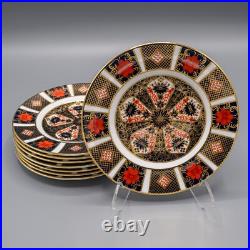 Royal Crown Derby Old Imari Bread Plates Set of 8- 6 1/4 FREE USA SHIPPING