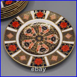 Royal Crown Derby Old Imari Bread Plates Set of 8- 6 1/4 FREE USA SHIPPING