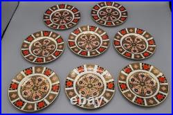 Royal Crown Derby Old Imari Bread Plates Set of 8- 6 1/4 FREE USA SHIPPING