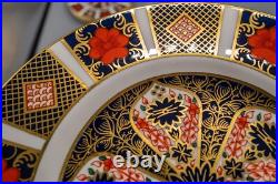 Royal Crown Derby Old Imari Bread Plates Set of 8- 6 1/4 FREE USA SHIPPING