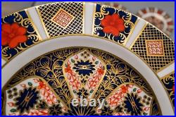 Royal Crown Derby Old Imari Bread Plates Set of 8- 6 1/4 FREE USA SHIPPING