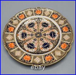 Royal Crown Derby Old Imari Cake Plate Embossed 9 FREE USA SHIPPING