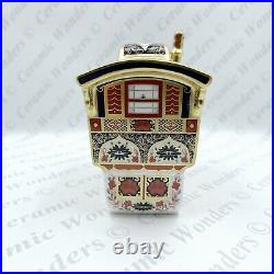 Royal Crown Derby'Old Imari Caravan' Gypsy Wagon Paperweight Gold Stopper