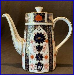 Royal Crown Derby Old Imari Coffee Pot and Lid First Quality
