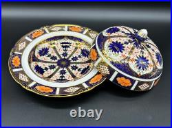 Royal Crown Derby Old Imari Covered Hot Muffin Dish Bone China England Rare Royal Crown Derby Old Imari Covered Hot Muffin Dish Bone China England Rare