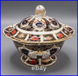 Royal Crown Derby Old Imari Covered Sauce Tureen, Lid & Underplate FREE USA SHIP