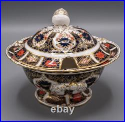 Royal Crown Derby Old Imari Covered Sauce Tureen, Lid & Underplate FREE USA SHIP