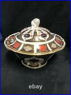 Royal Crown Derby Old Imari Covered Soup Tureen with under plate # 1128