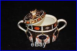 Royal Crown Derby Old Imari Covered Sugar Bowl Cute. Perfect condition