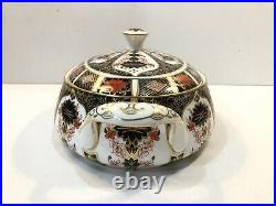 Royal Crown Derby Old Imari Covered Vegetable Bowl Casserole Dish MINT