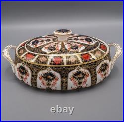 Royal Crown Derby Old Imari Covered Vegetable Bowl with Lid FREE USA SHIPPING