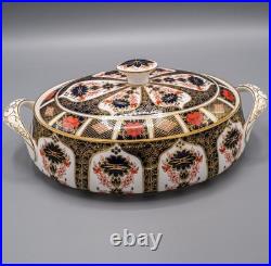 Royal Crown Derby Old Imari Covered Vegetable Bowl with Lid FREE USA SHIPPING