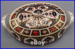Royal Crown Derby Old Imari Covered Vegetable Bowl with Lid FREE USA SHIPPING