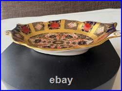 Royal Crown Derby Old Imari Decorative Dish Plate 22K Gold