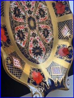 Royal Crown Derby Old Imari Decorative Dish Plate 22K Gold