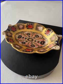 Royal Crown Derby Old Imari Decorative Dish Plate 22K Gold