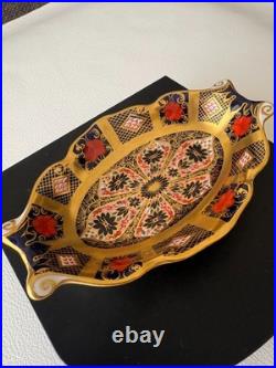 Royal Crown Derby Old Imari Decorative Dish Plate 22K Gold