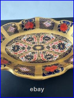 Royal Crown Derby Old Imari Decorative Dish Plate 22K Gold