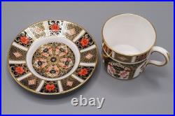 Royal Crown Derby Old Imari Demitasse Cup & Saucers Set of 12 -FREE USA SHIPPING