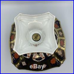 Royal Crown Derby Old Imari Dolphin Comport Bowl (Imari 1128) Boxed 1st Quality