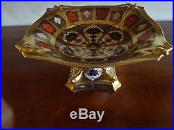 Royal Crown Derby Old Imari Dolphin Compote
