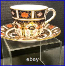 Royal Crown Derby Old Imari English Bone China Tea Cup & Saucer
