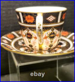 Royal Crown Derby Old Imari English Bone China Tea Cup & Saucer