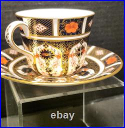 Royal Crown Derby Old Imari English Bone China Tea Cup & Saucer