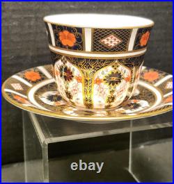 Royal Crown Derby Old Imari English Bone China Tea Cup & Saucer
