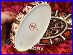 Royal Crown Derby Old Imari Gravy Boat & Underplate #1128 Excellent Condition